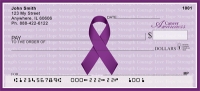 Cancer Awareness Ribbon Personal Checks