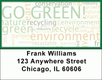 Environmental Awareness Address Labels Accessories