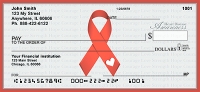 Heart Disease Awareness Ribbon Personal Checks