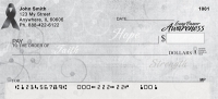 Lung Cancer Awareness Ribbon Personal Checks