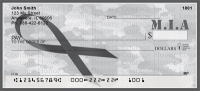 MIA Remembrance Ribbon Personal Checks