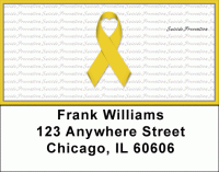 Suicide Prevention Ribbon Address Labels Accessories