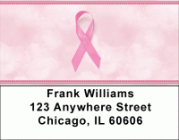 Pink Support Ribbon Address Labels Accessories