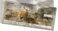 Watercolor Deer Side Tear Personal Checks
