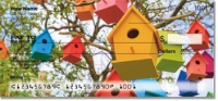 Wooden Birdhouse Personal Checks