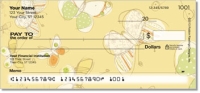 Sepia Butterflies Yellow Personal Checks