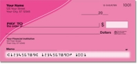 Pink Curve Personal Checks