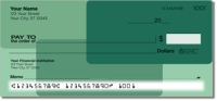 Green Rectangle Personal Checks