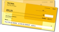 Yellow Rectangle Side Tear Personal Checks