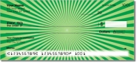 Green Starburst Personal Checks