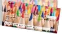 Colored Pencil Side Tear Personal Checks