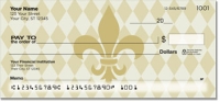 Gold Fleur de Lis Personal Checks