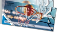 Blue & Silver Basketball Side Tear Personal Checks