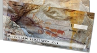 Cave Painting Side Tear Personal Checks