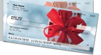 Christmas Bow Side Tear Personal Checks