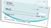 Oval Line Side Tear Personal Checks