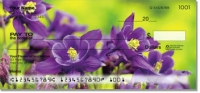 Purple Flower Personal Checks
