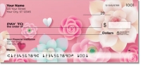 Pink Flower Personal Checks