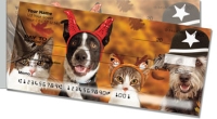 Pets in Costume Side Tear Personal Checks