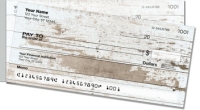 Distressed Wood Side Tear Personal Checks