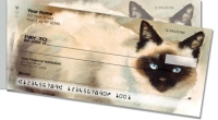Siamese Cat Side Tear Personal Checks