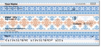 Christmas Cross Stitch Personal Checks