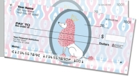 Pink Poodle Side Tear Personal Checks