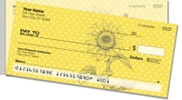 Artistic Sunflower Side Tear Personal Checks