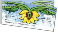 Flower Garden Side Tear Personal Checks