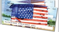 Americana Painting Side Tear Personal Checks
