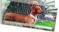 Dachshund Side Tear Personal Checks