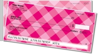 Pink Plaid Side Tear Personal Checks