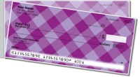Purple Plaid Side Tear Personal Checks