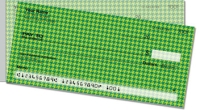 Green Houndstooth Side Tear Personal Checks