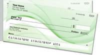 Green Wave Side Tear Personal Checks