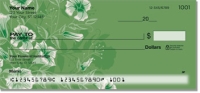 Flower-Filled Corner Personal Checks