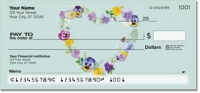 Pretty Pansy Personal Checks