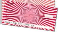 Red Starburst Side Tear Personal Checks