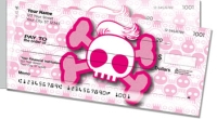 Stylish Skull Side Tear Personal Checks