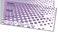 Purple Halftone Side Tear Personal Checks