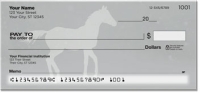 Horse Silhouette Personal Checks