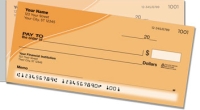 Orange Curve Side Tear Personal Checks