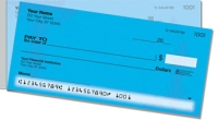 Blue Corner Scroll Side Tear Personal Checks