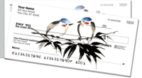 Japanese Bird Art Side Tear Personal Checks