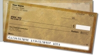 Brown Burlap Side Tear Personal Checks