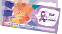 Domestic Violence Awareness Side Tear Personal Checks