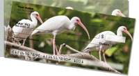 White Ibis Side Tear Personal Checks