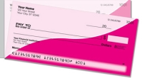 Pink Graceful Line Side Tear Personal Checks