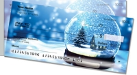 Snow Globe Side Tear Personal Checks