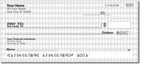 Diamond Pattern Personal Checks